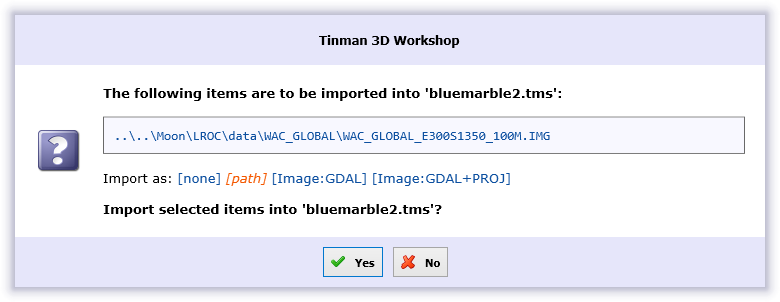 dialog file import